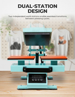 Manual Heat Press Machine for Custom Labels, Clothing Tags, and Small Fabric Label Printing