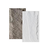 Panneau de décoration flexible en pierre PU fluorescente moderne, imitation brique murale extérieure, roche de montagne, grande dalle pour culture et divertissement