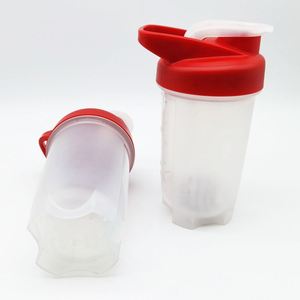 Bouteille de shaker pour boisson protéinée avec logo personnalisé, sans BPA, pour le sport - Product Image 2