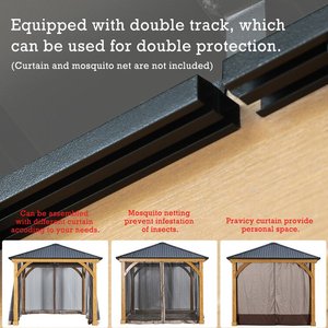 Pérgola <span class=keywords><strong>de</strong></span> acero <span class=keywords><strong>para</strong></span> exteriores, poste <span class=keywords><strong>de</strong></span> Metal, Gazebo <span class=keywords><strong>de</strong></span> <span class=keywords><strong>madera</strong></span> <span class=keywords><strong>de</strong></span> jardín, aluminio, tapa dura, <span class=keywords><strong>para</strong></span> Patio al aire libre - Product Image 5