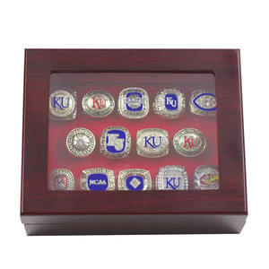 Último Modelo 2026, Anillo de Campeonato de Aleación de los Kansas Jayhawks de la Universidad Estadounidense, Juego de 13 Piezas con Caja de Regalo, Anillo de Campeonato Deportivo de Baloncesto - Product Image 2