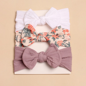 All'ingrosso 3 pz/set da bambina Set di accessori per <span class=keywords><strong>capelli</strong></span> con fiocco stampato alla moda per bambini fascia per <span class=keywords><strong>capelli</strong></span> da principessa di colore dolce - Product Image 5