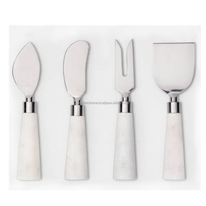 Ensemble de couteaux à fromage faits à la main en acier inoxydable avec manche en résine ensemble d'outils à fromage fournitures de cuisine en acier inoxydable - Product Image 2