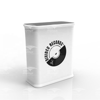Table pop-up rectangulaire avec logo personnalisé, comptoir pop-up pour salons professionnels et événements