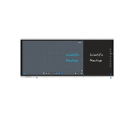 Pizarra Interactiva Inteligente LED 4K de 94 Pulgadas, Pantalla Plana con Pantalla Táctil de 20 Puntos, Android Windows para Educación