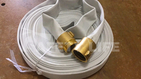Tuyau d'incendie plat en PVC avec raccords, tuyau de refoulement flexible, fabricant OEM