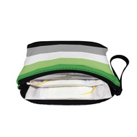 Pochette à monnaie personnalisée en toile de polyester à fermeture éclair, thème gay aromantique, pour usage quotidien des navetteurs, voyages et stock de gros transfrontalier