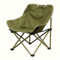 Chaise de camping pliable confortable, moderne et durable en acier au carbone et tissu Oxford, portable pour la plage, la randonnée, les voyages, le jardin et l'extérieur