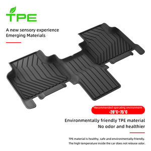 Alfombrilla de coche TPE para todo tipo de clima, alfombrilla antideslizante 3D para suelo de coche, revestimientos impermeables para coche, revestimientos de suelo fáciles de limpiar para <span class=keywords><strong>Audi</strong></span> Q6 2024 6 asientos - Product Image 4