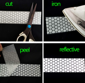 Khả năng hiển thị cao truyền nhiệt cảnh báo phản chiếu băng hình lục giác tổ ong Kit đề can cao ban đêm an toàn dấu hiệu khả năng hiển thị - Product Image 4