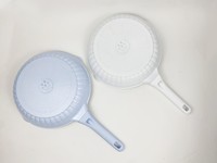 Ensemble de poêles à frire antiadhésives en aluminium moulé sous pression de luxe de haute qualité, 28 cm, avec deux becs verseurs, capacité de 9 L, compatible avec les cuisinières à gaz, portable