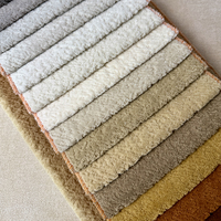 Tissu en velours peluche imperméable 340 GSM, tricoté, anti-taches, pour canapé, maison pour chien et chat