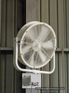 Ventilador Oscilante de Pared de 32 Pulgadas y 600W con Nebulización, Gran Flujo de Aire, Personalizable para Oriente Medio - Product Image 2