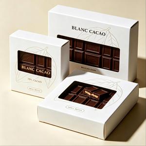 FX Premium <b>White</b> <b>Cardboard</b> Eco-Friendly Recyclable Chocolate Gift <b>Box</b> Transparent Display Window Custom Folding Packaging - Product Image 1