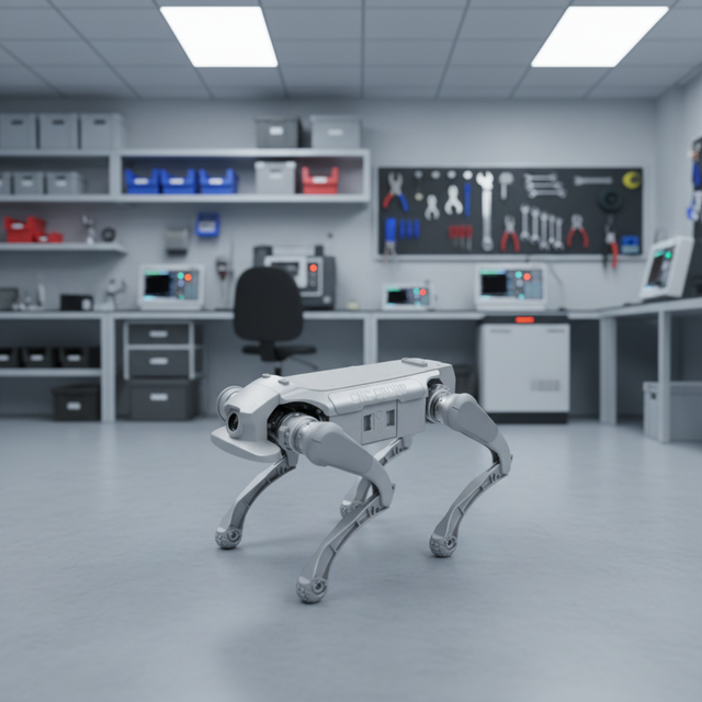Autonomous Patrol Robot Dog Bionic Quadruped Robot for Industrial Site Inspection Monitoring