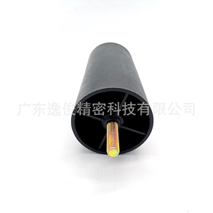 Yijun Cylindrical Plastic Furniture Legs Black 4057 With Screws For Sofa Table Chair Bed Easy Installation - Product Image 1