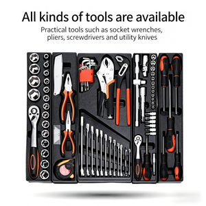 Tool Box Steel Rectangular Painted Dustproof <b>Car</b> <b>Repair</b> Tool Storage Rolled Edge ClosureMost automotive <b>repair</b> tools are in the - Product Image 4