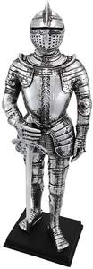 Toptan gümüş kaplama ortaçağ şövalye zırh heykeli şekil zırh - Product Image 6