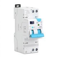 Disjoncteur intelligent basse tension mini en cuivre avec fonctions de protection, contrôle à distance intelligent via minuterie et mesure, 4P