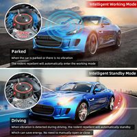Répulsif à souris pour moteurs de voiture, répulsif à souris ultrasonique sous le capot, alimentation USB, alimenté par batterie, répulsif pour rongeurs