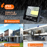 Projecteurs solaires d'extérieur Lampes de projecteur 2000W LED Lumière du jour IP65 ABS Utilisation routière Bloc d'alimentation