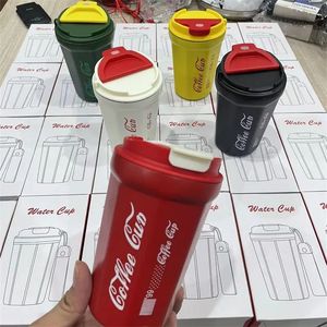 400ml double paroi isolée avec corde portable Ins <span class=keywords><strong>Amazon</strong></span> hot type 2025 Fresh Hot Selling 304 tasse de voyage à café en acier inoxydable - Product Image 5