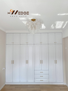 Homedge Convertible Freestanding Solid Wood Slatted <strong>Wardrobe</strong> with Hinged Plywood Doors Modern Bedroom Furniture - Product Image 4