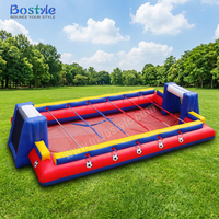 Terrain de football gonflable commercial en gros, arène de soccer gonflable étanche pour événements de divertissement VR et festivals