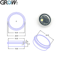 Escáner de Módulo de Código de Barras Pequeño GROW GM861S-LED con Luz de Relleno Blanca, Interfaz USB/UART, Lector de Códigos 2D/1D/QR para Arduino Windows