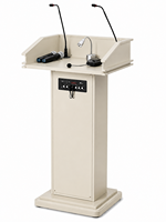 Pupitre numérique de conférence avec double microphone et haut-parleur pour l'école, l'université, la salle de conférence, la table d'enseignant