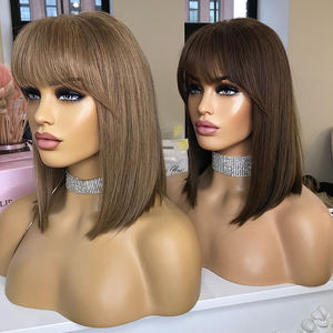 Peluca de cabello humano de encaje Invisible hasta el hombro marrón dorado claro para mujeres blancas 613 13X6 Hd peluca Frontal de encaje - Product Image 1