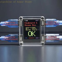 Convertidor USB 2.0 para teclados y ratones con salida USB-C, 2-4 puertos, en stock, para jugadores de PC