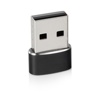 Adaptador OTG de Carga y Datos USB Tipo-C Hembra a USB-A Macho, USB 2.0, Revestimiento de Níquel, PVC+Cobre Puro, Certificado por la FCC, Garantía de 12 Meses