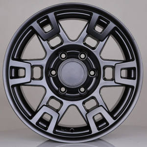 Usine chinoise, vente en gros de jantes tout-terrain <span class=keywords><strong>4x4</strong></span>, pièces automobiles, 17*8 pouces, PCD 6*139.7, noir mat, gris canon de fusil, en stock - Product Image 3