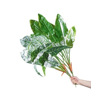 Plantes vertes artificielles Meng Jie, feuilles de calabash, 30cm-100cm, base florale, décoration intérieure - Product Image 5