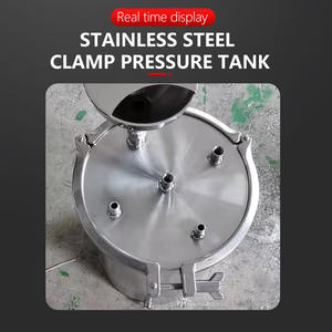 <span class=keywords><strong>Yakoo</strong></span> |   Réservoir sous pression personnalisable en acier inoxydable 304 de 1L, avec collier de serrage, pour colle haute performance, pression max. 0,3 MPa, long - Product Image 6