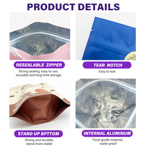 Tùy chỉnh in thảo mộc bao bì túi dây kéo <span class=keywords><strong>doypack</strong></span> túi trà Nắp kéo Mylar thảo dược đứng lên túi - Product Image 2