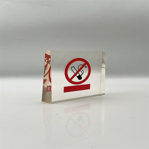 Scritta in resina trasparente senza fumo targa espositore in resina non fumante - Product Image 4