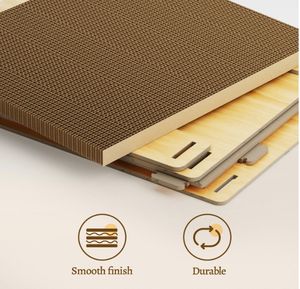 Würfelförmiger, robuster Kratzbaum mit doppelter Holzplatte, verschleißfest, mit Krallenschleifer und Schlafplatz für Katzen im Innenbereich - Product Image 4