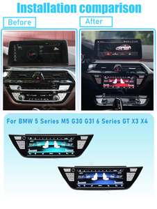 Panneau de climatisation tactile LCD pour BMW Série 5 M5 G30 G31 Série 6 GT X3 X4 2017-2022 - Product Image 6