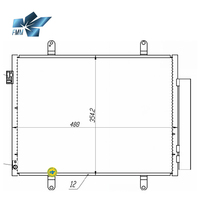 Condenseur de climatisation automobile 08333030, condenseur refroidi par air 82005269, prix d'usine du condenseur de climatisation 512084N pour Suzuki Celerio