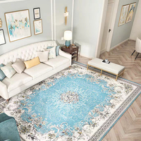 Chinese Oriental Classic Light Blue Handmade Wool French Royal Palace Aubusson Rugs