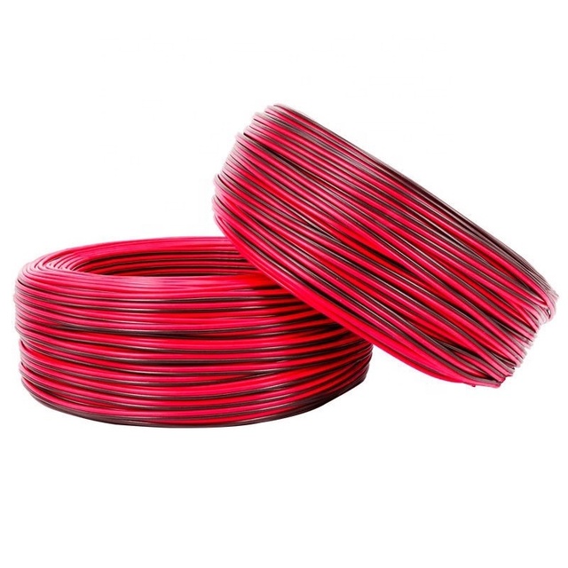 High Quality 0.5mm Red & Black Car Speaker Cable Copper Clad Aluminum with 2 Cores Conductor New Condition for Car Audio