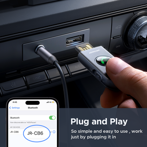 Joyroom Émetteur-récepteur sans fil 5.3 <span class=keywords><strong>Adaptateur</strong></span> audio auxiliaire 3.5mm Kit universel <span class=keywords><strong>Bluetooth</strong></span> pour voiture - Product Image 4