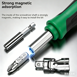 Industrial Grade 40-Piece Screwdriver Set Chrome Vanadium Steel Bits-Precise Combination Ratchet <b>Tool</b> Box Set OEM <b>DIY</b> Car - Product Image 2