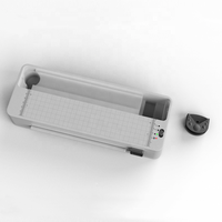Plastifieuse de bureau 7-en-1 chaude et froide GL618 A4 avec découpeuse, perforatrice et arrondisseur de coins