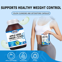 Capsules de vinaigre de cidre de pomme OEM, capsules de nettoyage du côlon, probiotiques pour aider à la digestion et nettoyer les intestins