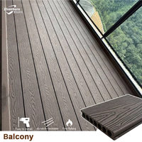 Nouveauté en vente, livraison gratuite, terrasse en composite bois-plastique anti-rouille, surface antidérapante, revêtement de sol en composite bois-plastique