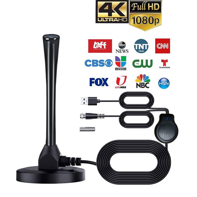 Lanyi LY-T0030 360 Degree Digital HDTV Antenna 30 DBi Gain Vertical Polarization Strong Magnetic Base Indoor Satellite TV
