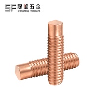 Pernos de ciclo largo M6 M10 ISO13918 de acero al carbono tipo PD con recubrimiento de cobre para construcción naval, directo de fábrica con MOQ flexible